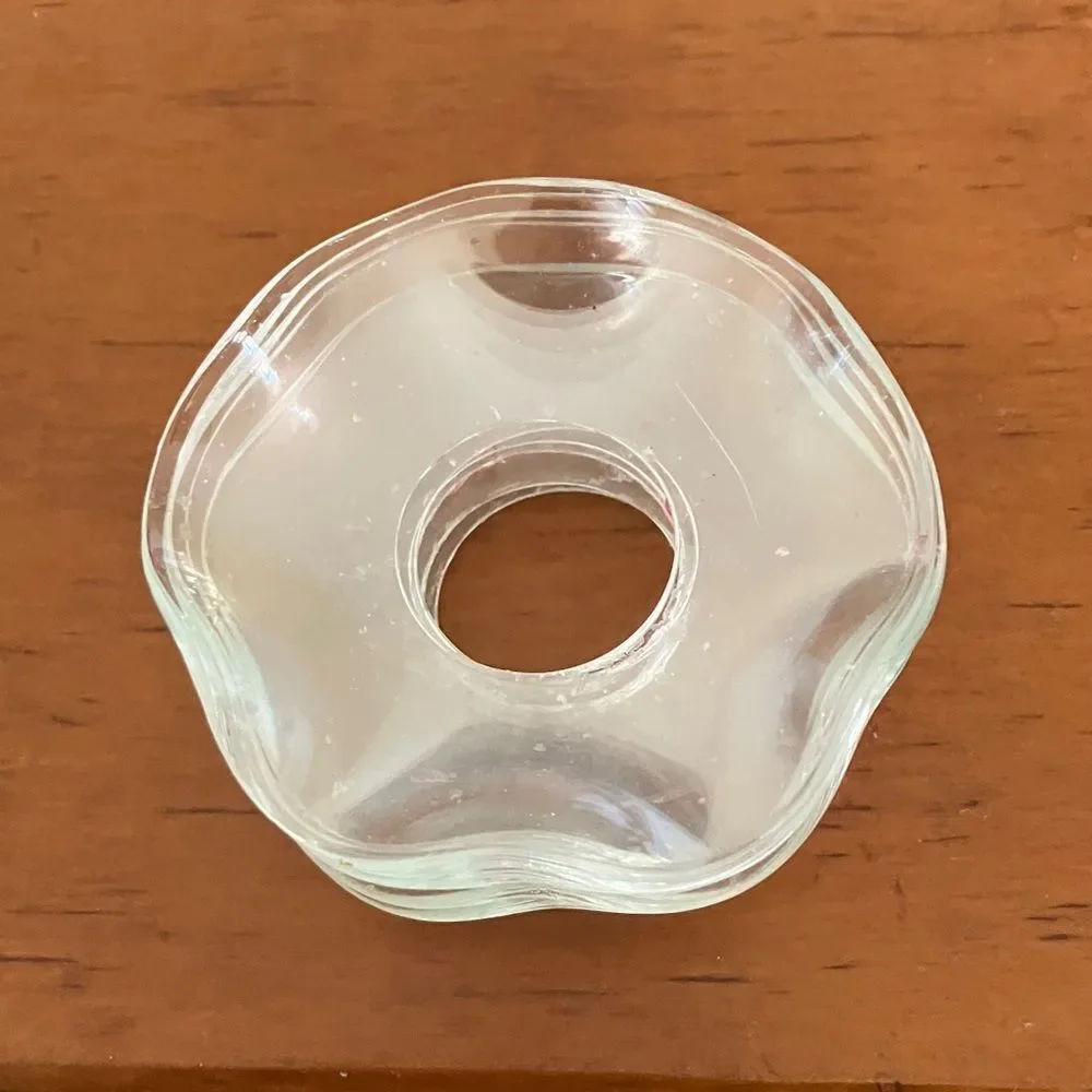 4 Glass Candle Wax Drip Catchers